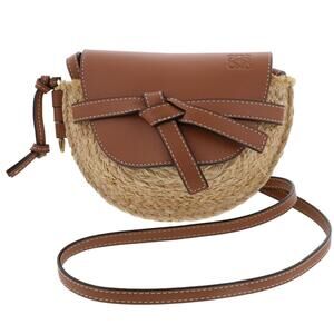 LOEWE Gate Shoulder Bag Basket Brown